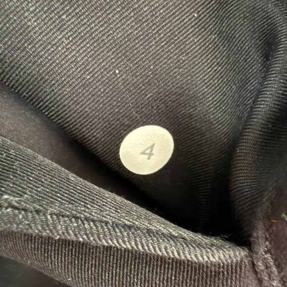 Lululemon &Go City Trek Trouser Pants Mid Rise Women 4 Black Stretch Pockets - Picture 3 of 9